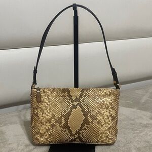 Bagliore Snakeskin Pattern Shoulder Bag